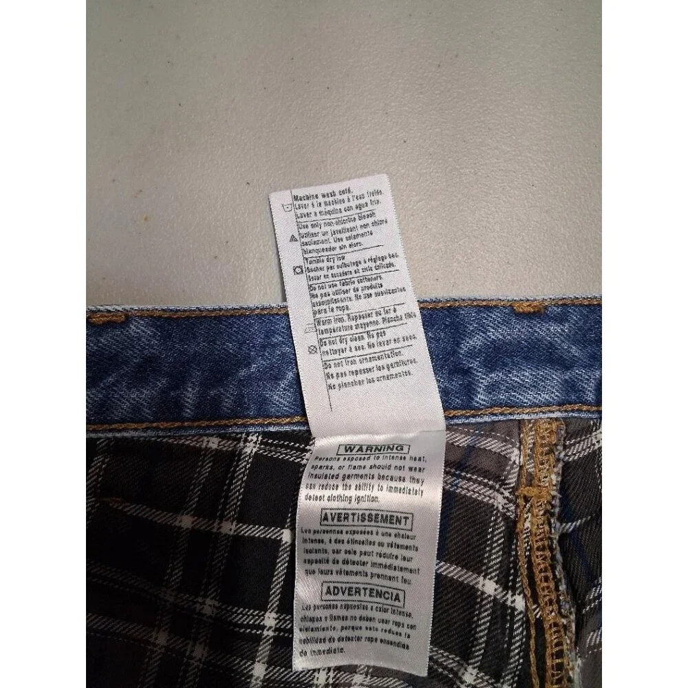Carhartt Mens Flannel Lined Relaxed Fit Blue Denim Jeans 100% Cotton 36x30 Made